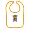 Infant Contrast Trim Terry Bib Thumbnail